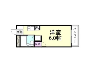 1Kの間取り画像