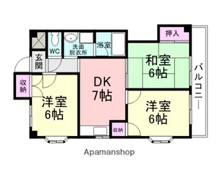 パークヴィラ【402号室】の間取り