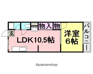 Kハイツ立花北【403号室】の間取り