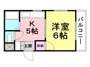 北口ハイツ【301号室】の間取り