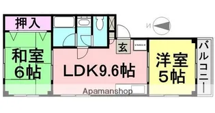 別府マンション【201号室】の間取り