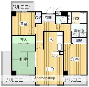 ケイジェイ・レジデンス南武庫之荘【5階】の間取り