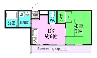 ハイツルミナール【205号室】の間取り