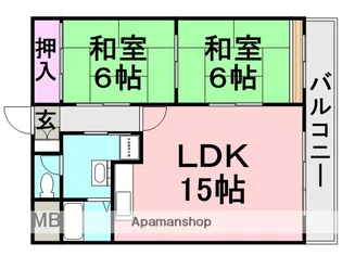 飛鳥グランドパレス【536号室】の間取り