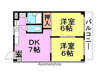 アルファ【3階】の間取り