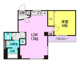 共栄コーポラス【3階】の間取り