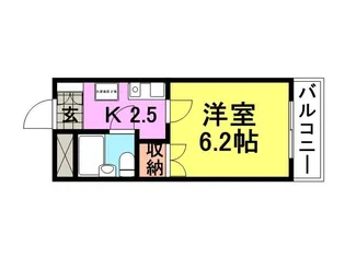 プチメゾン塚口【304号室】の間取り