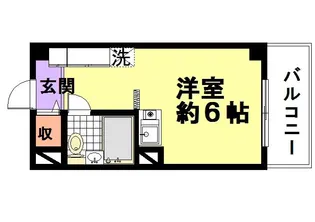 ハイツ淀1号館【402号室】の間取り