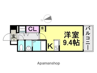 クラシェス尼崎.【506号室】の間取り
