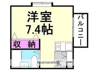 リバーヒル富松【101号室】の間取り