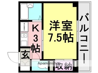 J&SBUILDING【403号室】の間取り