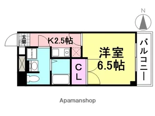 クリスタルプラザ【5階】の間取り