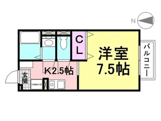 チ・グレイス【2階】の間取り