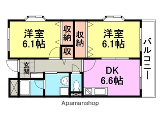 ビアレイド【2階】の間取り