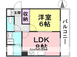 浜ハイツ【203号室】の間取り