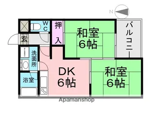 ルミエール塚口【2階】の間取り