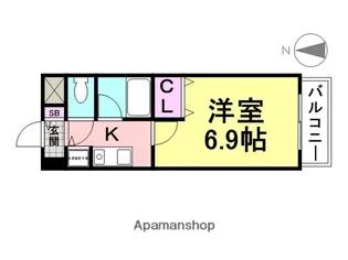 フォワイエセレスト2【205号室】の間取り