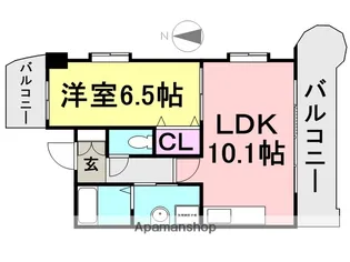 ラディウス武庫之荘【2階】の間取り