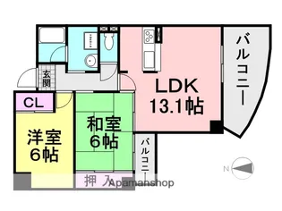 サンベリオ【5階】の間取り