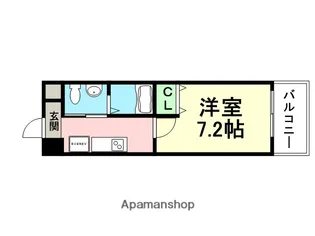 ラージウエル園田【701号室】の間取り