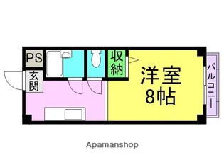 メゾンプチ甲子園Ⅰ【3階】の間取り