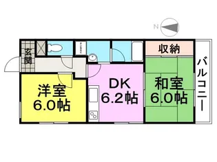 モン・スフェール・リュウ【203号室】の間取り