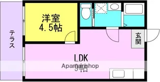 リバーハイツ西昆陽1【1階】の間取り