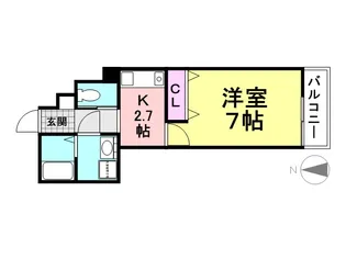 リヴィエーレ・アン【201号室】の間取り