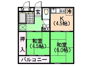 カーサマリノス【202号室】の間取り