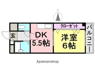 エムズバティマン【201号室】の間取り