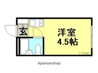 1Rの間取り画像