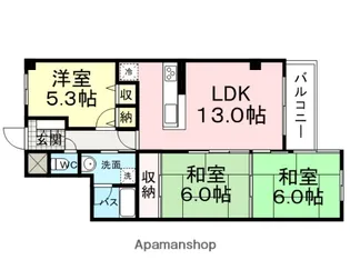 コスモ南武庫之荘【103号室】の間取り