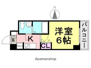 アリビオ立花1【7階】の間取り