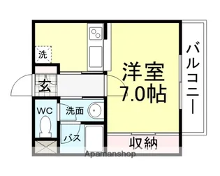 エスペランサ武庫之荘【1階】の間取り