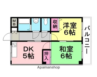 マンションスカイ【2階】の間取り