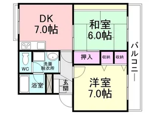 青葉ハイツ【202号室】の間取り