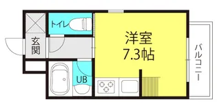 1Kの間取り画像