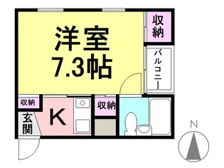 1Kの間取り画像
