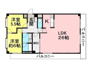 オルティア塚口【2階】の間取り