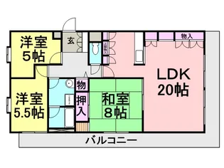 オルティア塚口【507号室】の間取り