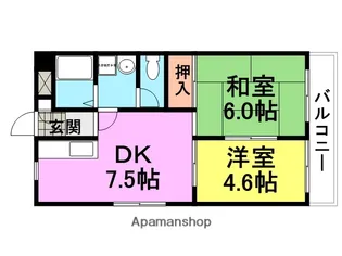 エスペラール武庫之荘【201号室】の間取り