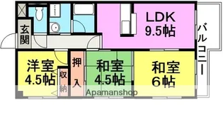 エクセルハイツ東園田【301号室】の間取り