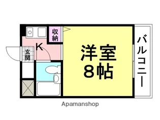 猪名寺パークマンション1【702号室】の間取り