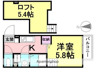 リベール塚口【1階】の間取り