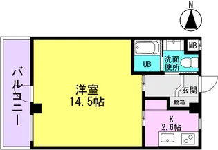 コータース武庫之荘【4階】の間取り