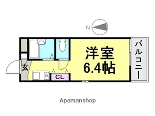 グランパレ塚口【302号室】の間取り