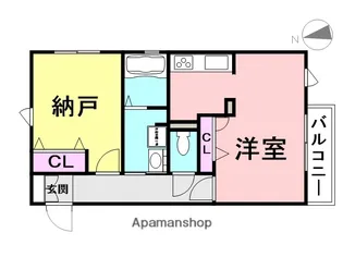 イナリーフ【201号室】の間取り