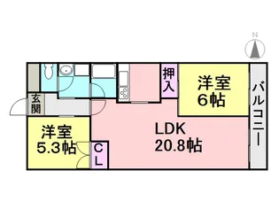イプシロン【3階】の間取り