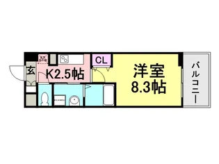 インベスト塚口S?FRONT【2階】の間取り