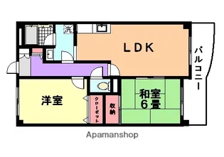 アスカディア武庫之荘【508号室】の間取り